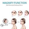 AMHIL Wall Mounted Makeup Mirror with Magnification,Two-Sided Extendable, 360 Degree Swivel, Extendable Arm, Round, No Light (Color : 6in, Size : 3X) view 4