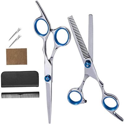6 Hair Cutting Hairdressing Scissors Set Thinning Shears For Men Women