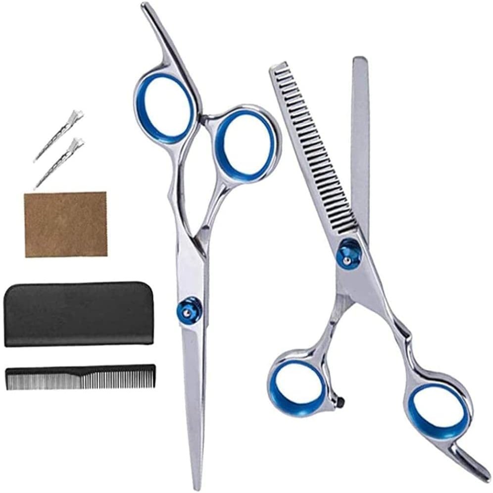6 Hair Cutting Hairdressing Scissors Set Thinning Shears For Men Women