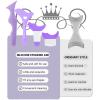 4Pcs Eyeliner Stencils Reusable Silicone Eyeliner Aid Mascara Shield Guard Eyeliner Eyelash Lipstick Eyeshadow Applicators Aid Tool Multifunctional Eye Makeup Tool for Women, BeginnersPurple view 4