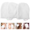 FOMIYES 3Pcs face Cleansing Pads Makeup Womens glives Body wash Scrubber Facial Cleaning Gloves Makeup Towel Bath mitt Miss take a Bath White cleasing Milk view 4