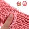 2pcs Silicone Exfoliating Body Scrubber 2 in 1 Body Shampoo Brush Soft Silicone Loofah Brush for Clean, Lather Well view 2