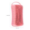 2pcs Silicone Exfoliating Body Scrubber 2 in 1 Body Shampoo Brush Soft Silicone Loofah Brush for Clean, Lather Well view 3
