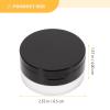 Beaupretty Loose Container Empty Makeup Case with Puff Mirror for Travel Home Black view 2