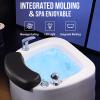BaYte Semi-Circular Foot Bath Acrylic Massage Footbath Foot Massager Adjustable Temperature Massage Pedicure Spa Stress Relief Pedicure Bowl Foot Detox Bucket Tub for Home Spa Treatment. view 3