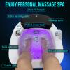 BaYte Semi-Circular Foot Bath Acrylic Massage Footbath Foot Massager Adjustable Temperature Massage Pedicure Spa Stress Relief Pedicure Bowl Foot Detox Bucket Tub for Home Spa Treatment. view 4