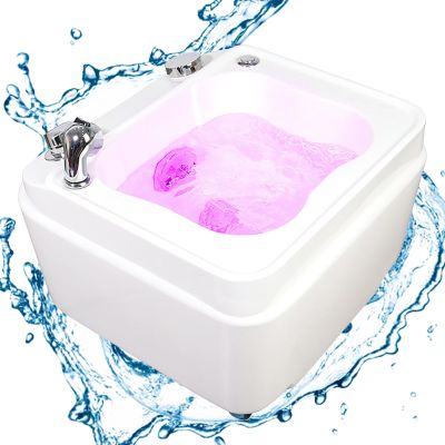 BaYte Acrylic Massage Footbath Acrylic Pedicure Sink Foot Massager with Pedicure Foot Rest Hot and Cold Adjustment Pedicure Bowl Foot Detox Bucket Tub for Home Spa Treatment Stress Relief.