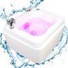 BaYte Acrylic Massage Footbath Acrylic Pedicure Sink Foot Massager with Pedicure Foot Rest Hot and Cold Adjustment Pedicure Bowl Foot Detox Bucket Tub for Home Spa Treatment Stress Relief. view 1