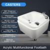 BaYte Acrylic Massage Footbath Acrylic Pedicure Sink Foot Massager with Pedicure Foot Rest Hot and Cold Adjustment Pedicure Bowl Foot Detox Bucket Tub for Home Spa Treatment Stress Relief. view 2