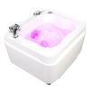 BAYTE Acrylic Massage Footbath Feet Soaking Tub Pedicure Bowl Massage Foot Spa Massage Colorful Lamp Footbath with Pedicure Foot Rest Pedicure Bowl Foot Detox Bucket Tub for Home Spa Treatment. view 1