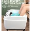 Acrylic Foot Bath Foot Bath Sink Massage Footbath can Automatically Drain and Adjust Hot and Cold Water with Pedicure Foot Rest Foot Baths & Spas Best Pedicure at Home Spa Treatment. view 2