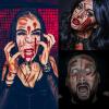 265 PCS 40 Sheets Fake Scars Temporary Tattoos, Horror Realistic Wound Stitch Face Body Makeup Zombie Sticker, Cosplay Masquerade Prank Scary Halloween Party for Adult Women Men view 2