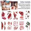 18 Sheets Joker HQ Tattoos for Women Men, Halloween Suicide Squad Fake Temporary Tattoos Adult Realistic,Props Costume Masquerade Cosplay Party Accessories Face Makeup,Waterproof Non Toxic view 2