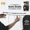 Sensationnel Empire Bulk Braiding  Water Wave Human Hair Braids for Knotless Boho Box or Curly Loosewave Styles 1 pack (18 inch, 1B OFFBLACK) view 3
