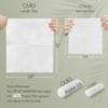 WOWOTEX THICKER Dry Wipes 50 Count Disposable Face Towels 10x12" | Ultra Soft for Sensitive Skin & Babies, Travel, Makeup Removal view 2