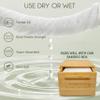 WOWOTEX THICKER Dry Wipes 50 Count Disposable Face Towels 10x12" | Ultra Soft for Sensitive Skin & Babies, Travel, Makeup Removal view 3