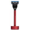 Bolin Webb Generation Razor and Stand in Red. Fitted with Gillette Fusion5 Blade. Luxury Razor for Men. view 2