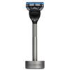 Bolin Webb Generation Razor and Stand in Graphite. Fitted with Gillette Fusion5 Blade. Luxury Razor for Men. view 2