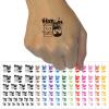 Peanut Butter and Jelly Best Buds Friends Temporary Tattoo Water Resistant Fake Body Art Set Collection - Brown (One Sheet) view 1