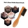 3pcs Beech handle boar bristle beard brush beard brush men hair shaving brush beard comb wood brush beard comb for men Beard Wooden modeling birthday present travel view 3