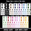 Dollar Sign Money Symbol Temporary Tattoo Water Resistant Fake Body Art Set Collection - White (One Sheet) view 2