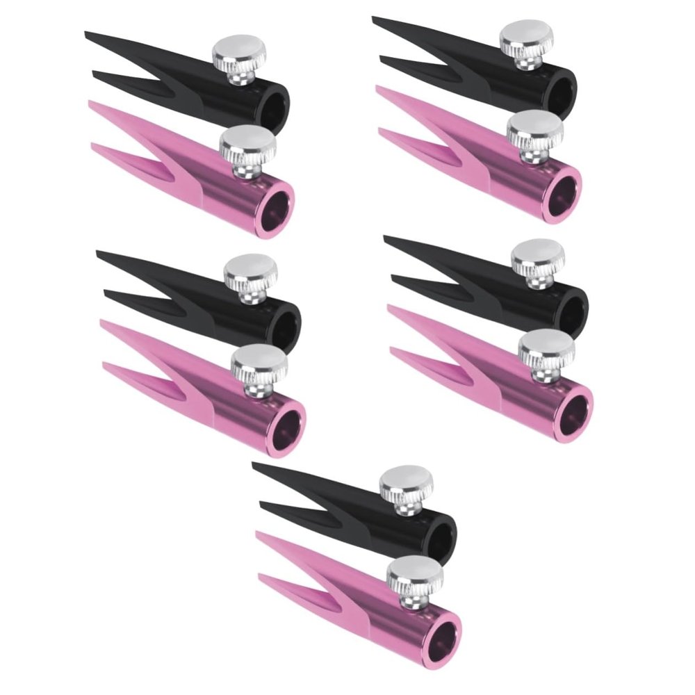 FRCOLOR 10pcs Makeup Pencil Sharpener Dual-Sided Eyeliner and Eyebrow Pencil Sharpener Shaped Slots Compact Manual for Beauty Enthusiasts