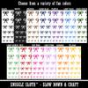 Cute Bow Ribbon Temporary Tattoo Water Resistant Fake Body Art Set Collection - White (One Sheet) view 2