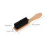 Beech Handle Boar Bristle Beard Brush Wood Mustache Brush Soft Hair Bristles Beard Grooming Brush Shaving for Men Beard Comb for Men Beard Beard Styling Maker Khaki view 2