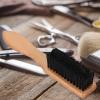 Beech Handle Boar Bristle Beard Brush Wood Mustache Brush Soft Hair Bristles Beard Grooming Brush Shaving for Men Beard Comb for Men Beard Beard Styling Maker Khaki view 4
