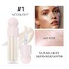 Mysense Liquid Highlighter Makeup, Natural Luminous Face Body Highlighter, Silky Smooth Lightweight Luminizer, Waterproof Long Lasting Face Illuminator Make up, #01 Moonlight White view 2