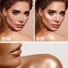 Mysense Liquid Highlighter Makeup, Natural Luminous Face Body Highlighter, Silky Smooth Lightweight Luminizer, Waterproof Long Lasting Face Illuminator Make up, #01 Moonlight White view 3
