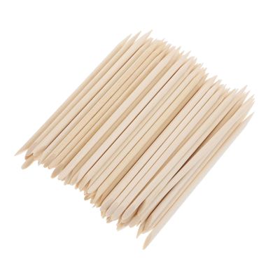 FOMIYES 300pcs Double-headed Nail Sticks for Manicure Natural Wooden Cuticle Remover Tools Professional Nail Care Accessories Easy to Use for