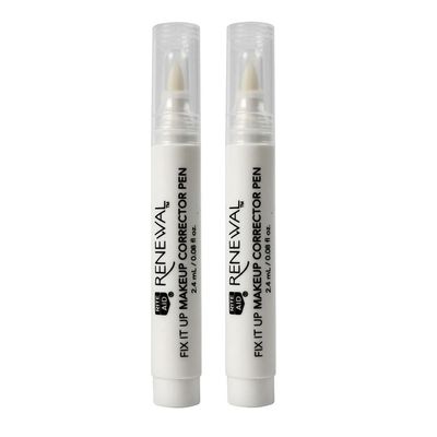 2 Pc Fix It Up Makeup Corrector Pen Fixes Smudges Perfecting Cosmetic Beauty Fixing Mishaps Eyeshadow Wingtip Mascara Smears Eyeliner Flawless Touch Ups Lightweight Professional Compact