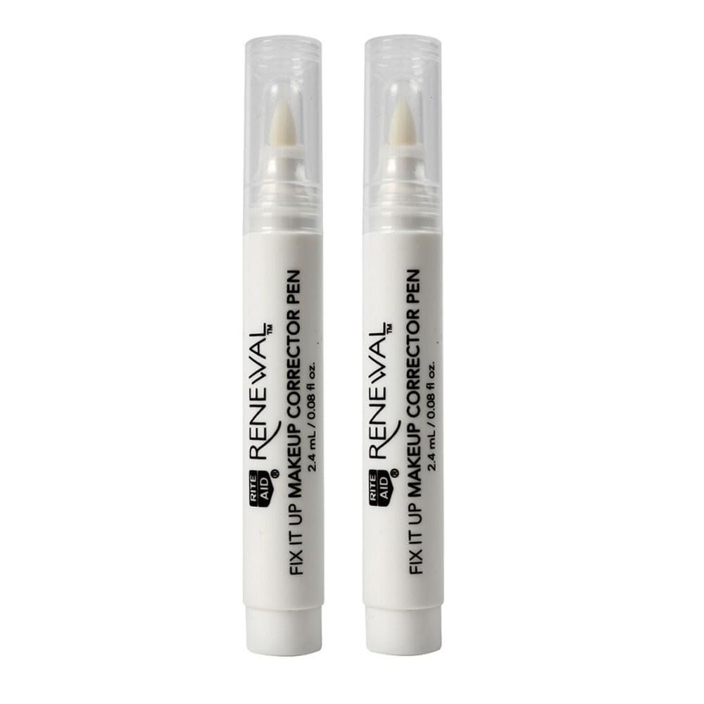 2 Pc Fix It Up Makeup Corrector Pen Fixes Smudges Perfecting Cosmetic Beauty Fixing Mishaps Eyeshadow Wingtip Mascara Smears Eyeliner Flawless Touch Ups Lightweight Professional Compact