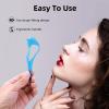 WLLHYF 3 Pack Mascara Shield Guard Makeup Eyelash Applicator Cosmetic Mascara Guide Separator Upper Lower Lash Comb Helper Tool Plastic Eyelashes Clean Brush Beauty Accesories (blue, pink, rose) view 4