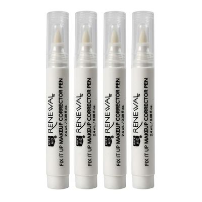 4 Pc Makeup Corrector Pen Eraser Remover Fix Eyeliner Smudges Beauty Cosmetics Fixing Mishaps Eyeshadow Wingtip Mascara Smears Eyeliner Flawless Touch Ups Lightweight Professional Compact