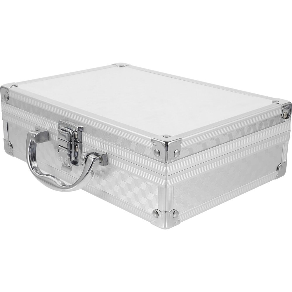 Alipis Portable Aluminum Alloy Medicine Storage Box Handle Multi-purpose Lightweight Case for Home Office and Travel for Organizing Medical Supplies and Makeup Tools
