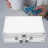 Alipis Portable Aluminum Alloy Medicine Storage Box Handle Multi-purpose Lightweight Case for Home Office and Travel for Organizing Medical Supplies and Makeup Tools view 2