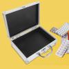 Alipis Portable Aluminum Alloy Medicine Storage Box Handle Multi-purpose Lightweight Case for Home Office and Travel for Organizing Medical Supplies and Makeup Tools view 3