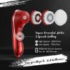 Facial Cleansing Brush, Electric Face Scrubber, Facial Cleansing Brush Rechargeable IPX-7 Waterproof Rotating Face Scrubber for Exfoliating, Massaging and Deep Cleansing with 4 Brush Heads view 3