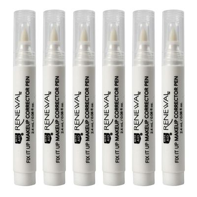 6 Pc Makeup Touch Up Corrector Pen Eraser Remover Fix Eyeliner Smudges Cosmetics Fixing Mishaps Eyeshadow Wingtip Mascara Smears Eyeliner Flawless Touch Ups Lightweight Professional Compact