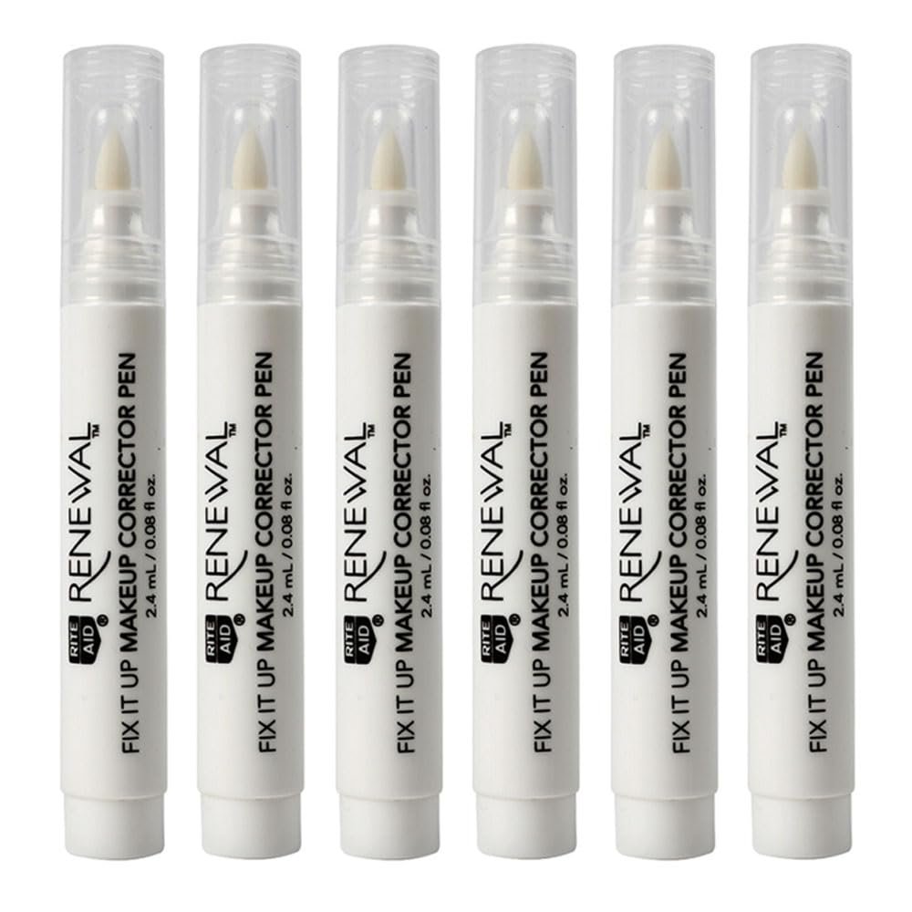 6 Pc Makeup Touch Up Corrector Pen Eraser Remover Fix Eyeliner Smudges Cosmetics Fixing Mishaps Eyeshadow Wingtip Mascara Smears Eyeliner Flawless Touch Ups Lightweight Professional Compact