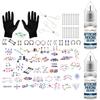 BodyJ4You Piercing Aftercare Saline Cleanser - Professional Piercing Kit 14G 16G 18G - Belly Button Nose Lip Ear Tragus - 156PC Complete Set view 1