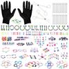 BodyJ4You Piercing Aftercare Saline Cleanser - Professional Piercing Kit 14G 16G 18G - Belly Button Nose Lip Ear Tragus - 156PC Complete Set view 2