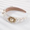 Youllyuu Big Pearls Headband Women Hair Accessories Pearl Hairband Handmade Flower Hair Band Headwear Tiara For Bride view 2