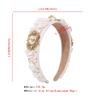 Youllyuu Big Pearls Headband Women Hair Accessories Pearl Hairband Handmade Flower Hair Band Headwear Tiara For Bride view 4