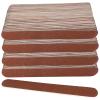 100 Pcs Wooden Nail Files, 7 Inches Emery Board Nail File for Nature Nails, Manicure Tool Set Disposable Nail File for Home Salon Brown view 1