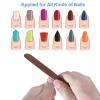 100 Pcs Wooden Nail Files, 7 Inches Emery Board Nail File for Nature Nails, Manicure Tool Set Disposable Nail File for Home Salon Brown view 2
