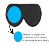 ALASKA BEAR Cooling Gel Eye Mask Weighted Silk Sleep Mask & Cotton Eyeshades Cold & Hot Compress for Pain Relief, 180g Heavy, 2 Set(Black & Pink) view 3