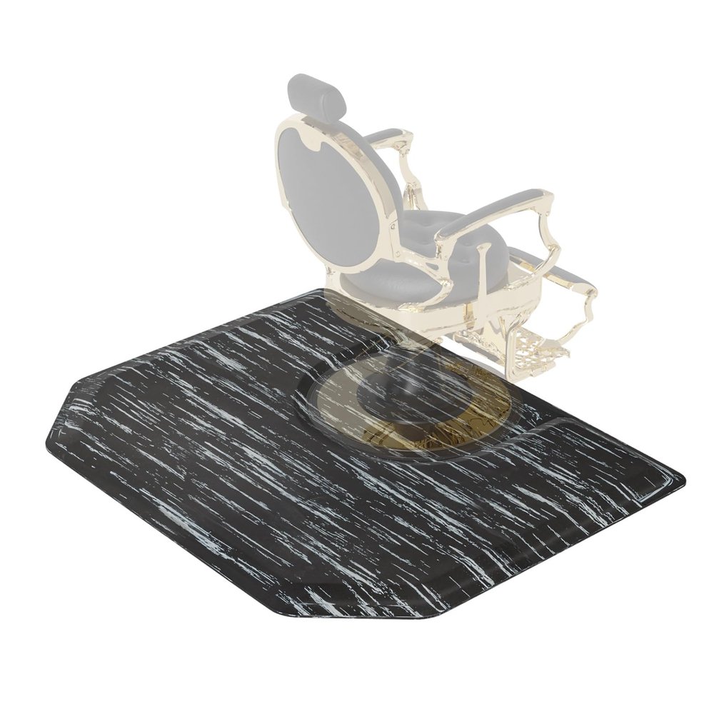 4 ft. x 5 ft. Salon Mat Anti Fatigue for Hairstylist Standing, Thick Barber Floor Mats Under Salon Chair, Hair Mat Hairdressing Barbershop Beuaty Spa Equipment